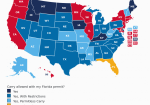 Colorado Concealed Carry Reciprocity Map Florida Concealed Carry Gun Laws Uscca Ccw Reciprocity Map Last