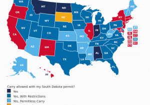 Colorado Concealed Carry Reciprocity Map south Dakota Concealed Carry Gun Laws Uscca Ccw Reciprocity Map