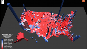 Colorado Election Results Map Election Results In the Third Dimension Metrocosm