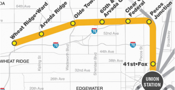 Colorado Gold Map Map Of Gold G Line Stations In Arvada Colorado Copyright Rtd