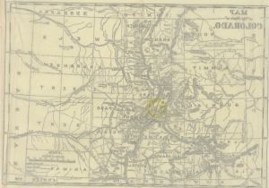 Colorado Gold Mines Map Map From Colorado A Historical Descriptive and Statistical Work