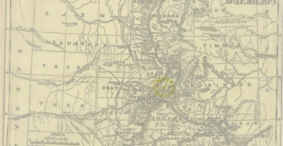Colorado Gold Mines Map Map From Colorado A Historical Descriptive and Statistical Work