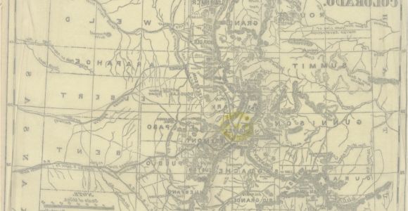 Colorado Gold Mines Map Map From Colorado A Historical Descriptive and Statistical Work