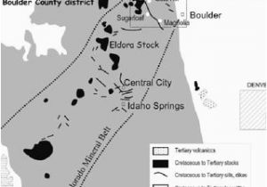 Colorado Gold Mines Map Map Showing Locations Of Major Alkalic Gold Deposits In Colorado and