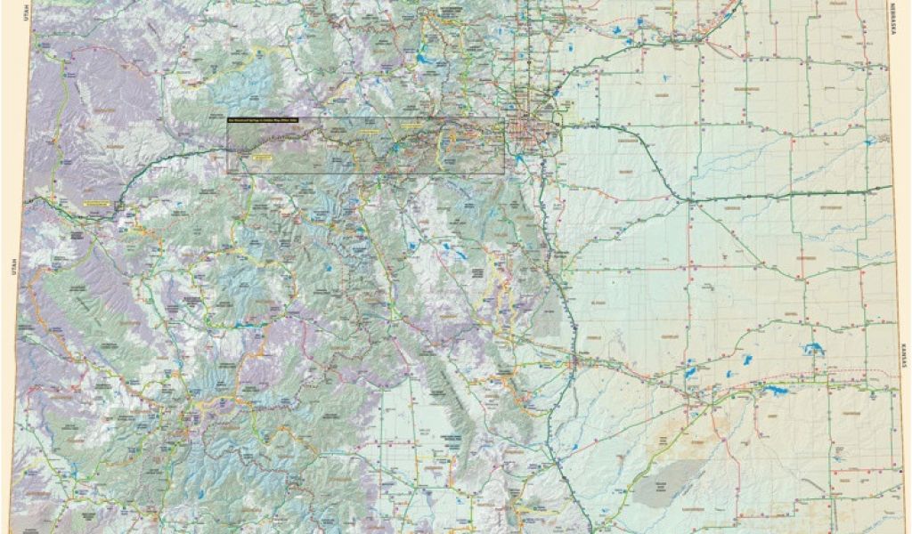 Colorado Highway Map Detailed Large Detailed tourist Map Of Colorado