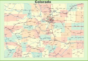 Colorado Highway Maps Highway Map Of Usa Colorado County Map with Highways Valid Boulder