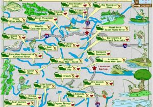 Colorado Hiking Maps Colorado Map Of Fishing In Rivers Lakes Streams Reservoirs