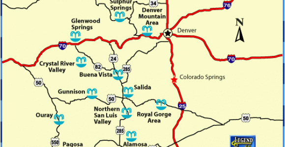 Colorado Hot Springs Resorts Map Map Of Colorado Hots Springs Locations Also Provides A Nice List Of