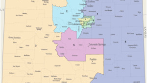 Colorado House Of Representatives Map Colorado S Congressional Districts Wikipedia