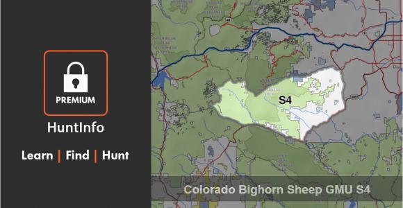Colorado Hunting Zone Map Colorado Bighorn Sheep Hunting Unit S4 Huntinfo