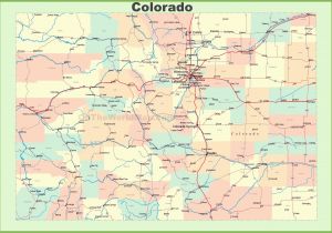 Colorado Hwy Map Highway Map Of Usa Colorado County Map with Highways Valid Boulder