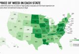 Colorado Marijuana Shops Map All 50 States Ranked by the Cost Of Weed Hint oregon Wins