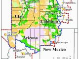 Colorado Natural Resources Map Map Of the Colorado Plateau Region with State and County Borders