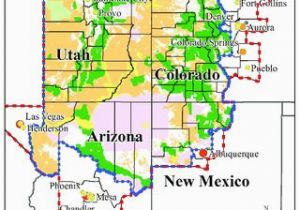 Colorado Natural Resources Map Map Of the Colorado Plateau Region with State and County Borders