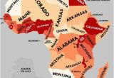 Colorado Population Density Map Population Density Of Africa with Us Equivalents More by