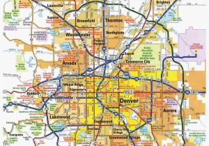 Colorado Rail Map Denver Rail Map New Denver Transportation Maps Directions