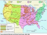 Colorado Railroad Map 1850 1900 Transcontinental Railroad and Federal Land Grants 1865