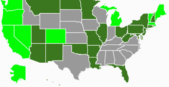 Colorado Recreational Marijuana Map State Marijuana Laws In 2018 Map