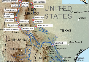 Colorado River Dams Map List Of Rio Grande Dams and Diversions Revolvy