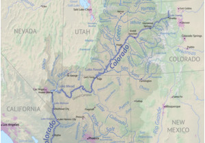 Colorado River Dams Map List Of Tributaries Of the Colorado River Revolvy