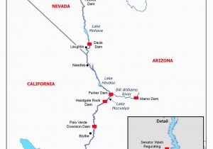 Colorado River Dams Map On the Colorado Resources