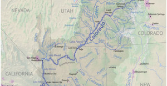 Colorado River Drainage Basin Map List Of Tributaries Of the Colorado River Revolvy