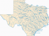 Colorado River Location On Map Map Of Texas Lakes Streams and Rivers