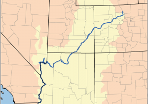 Colorado River Map Grand Canyon Cc3 Geo Wk 18 Co River Watershed Unlabeled to Teach Cc3