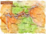 Colorado River Map Grand Canyon Map Of Sites Near Grand Canyon Grand Canyon Regional Map Grand