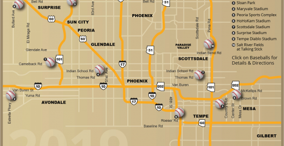 Colorado Rockies Parking Map Cactus League Stadium Map