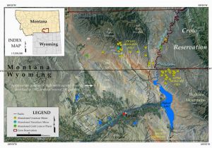 Colorado School Of Mines Map Map Showing the Location Of the Pryor Mountain and the Little