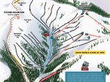 Colorado Ski Mountain Map Copper Winter Trail Map