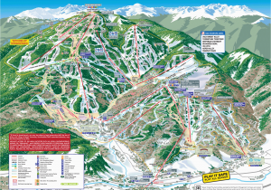 Colorado Ski Mountain Map Trail Maps Arrowhead at Vail
