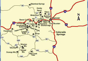 Colorado Ski Resorts Map From Denver Colorado Ski areas Map Maps Directions