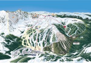 Colorado Snow Map Trail Map Arapahoe Basin