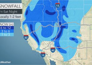 Colorado Snow Pack Map Round Of Heavy Rain Fresh Snow for the West