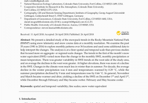 Colorado Snowpack Map Pdf Quantification Of the Influence Of Snow Course Measurement Date