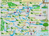 Colorado Springs tourist attractions Map Colorado Map Of Fishing In Rivers Lakes Streams Reservoirs