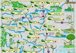 Colorado Springs Trail Map Colorado Map Of Fishing In Rivers Lakes Streams Reservoirs