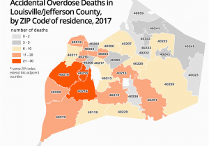 Colorado Springs Zip Code Map Free Fatal Overdoses Spread Throughout Louisville Last Year but
