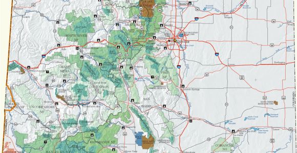 Colorado State Parks Camping Map Colorado Dispersed Camping Information Map