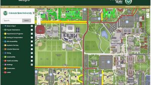 Colorado State University Campus Map top Colorado State University Map Galleries Printable Map New