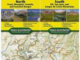 Colorado Trail Map Book Colorado 14ers topographic Trail Map Guide Set National Geographic