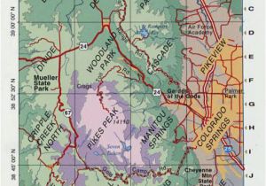 Colorado Western Slope Map Sky Terrain Colorado Springs Pikes Peak Trail Map 4th Edition Feral