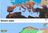 Colored Map Of Europe Europe by Hair Eye Color Maps Map Blue Eyes