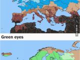 Colored Map Of Europe Europe by Hair Eye Color Maps Map Blue Eyes
