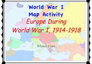 Colored Map Of Europe Ww1 Map Activity Europe During the War 1914 1918 social
