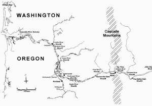 Columbia River Canada Map Map Of the Lower 350 Km Of the Columbia River Drainage Identifying