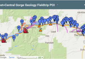 Columbia River oregon Map Columbia Gorge Geology Field Trip Ice Age Floods Institute