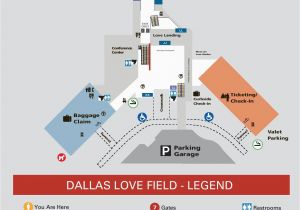 Columbus Ohio Airport Terminal Map Dallas Love Field Airport Map